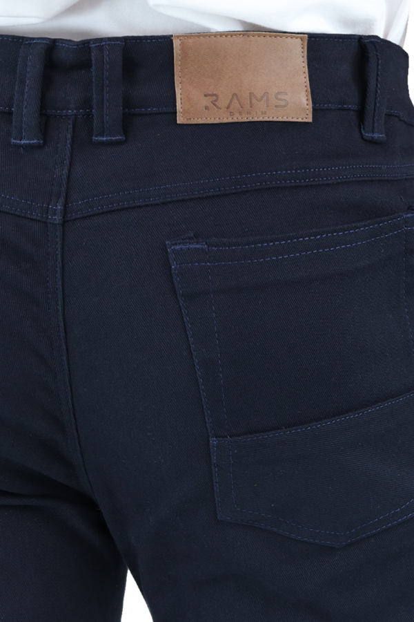 Pantalón Slim Fit Azul Marino De Gabardina Algodón Para Caballero